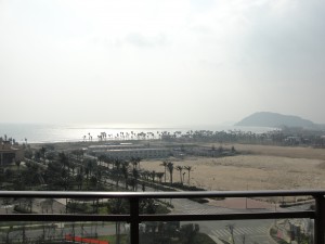 We finally arrive at our new place on Hainan Island and enjoy a wonderful view.