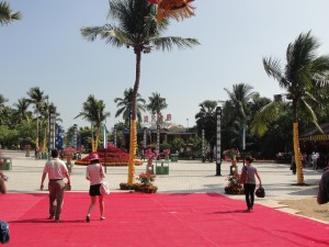It was a beautiful sunny day down at Sanya, the southernmost part of China.