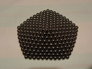 buckyballs in shape of pentagonal pyramid
