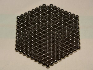 buckyballs in shape of hexagon missing one corner