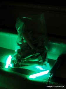 bag full of glow sticks for emergency use