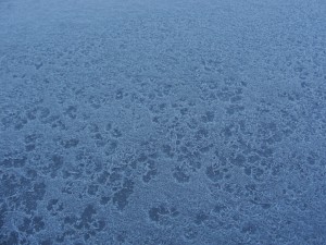 frost on hot tub cover