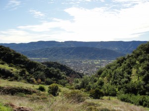 view that shows part of the town of ojai
