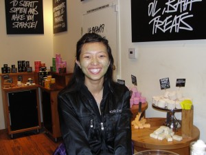 getting a facial at lush, part two