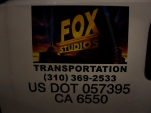 a FOX studio transportation vehicle