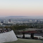 view of la city from getty
