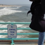 jumping next to "no jumping from pier" sign, attempt #3