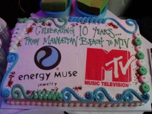 energy muse cake celebrating 10 years