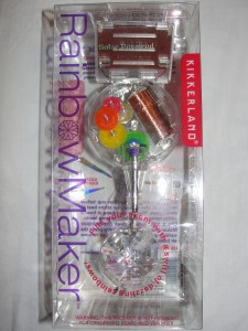 rainbow maker in clear box, from smithsonian