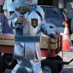 boy in knight costume for haute dog parade 2010