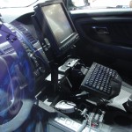 inside police car is a computer and other gadgets