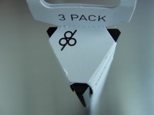 top view of dba pens packaging