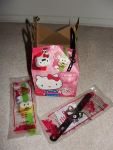happy meal from mcdonald's with sanrio watches commemorating sanrio's 50th anniversary