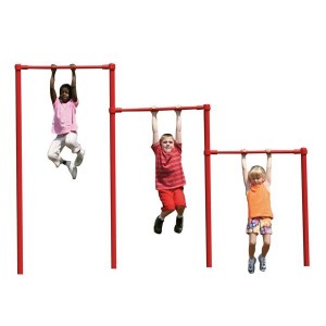 playground equipment - three-level horizontal bars