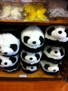 cute panda slippers