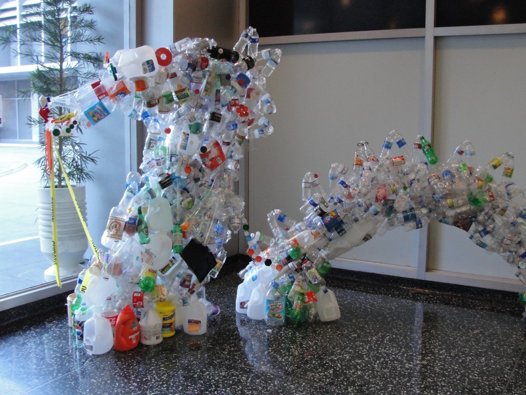 how to make a dragon out of recycled materials