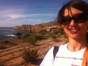 enjoying a stroll along the cliffside at terranea resort