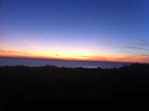 view of sunset from terranea resort
