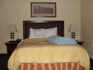 larkspur landing hotel bed