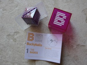 bucky balls purple edition with travel case and starter manual