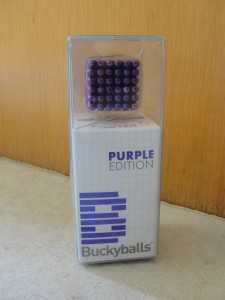 purple edition of bucky balls in original packaging