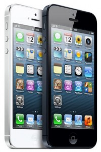 white and black iphone 5 as seen on apple site