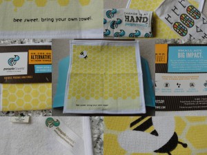 collage of people towels handtowel in bee sweet design included in the july 2012 yuzen box