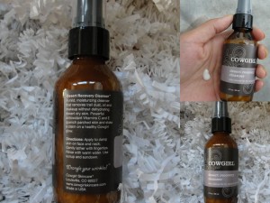 collage of cowgirl desert recovery cleanser included in the august 2012 yuzen box