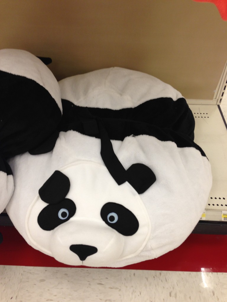 large panda cushion seat