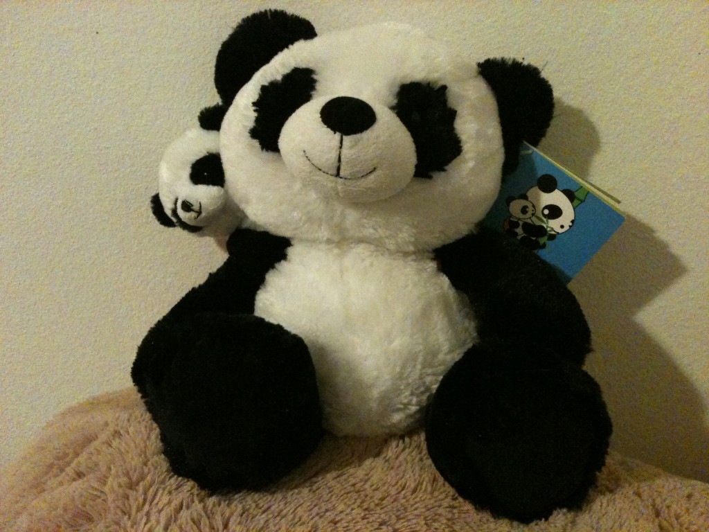 pair of pandas stuffed animal toy