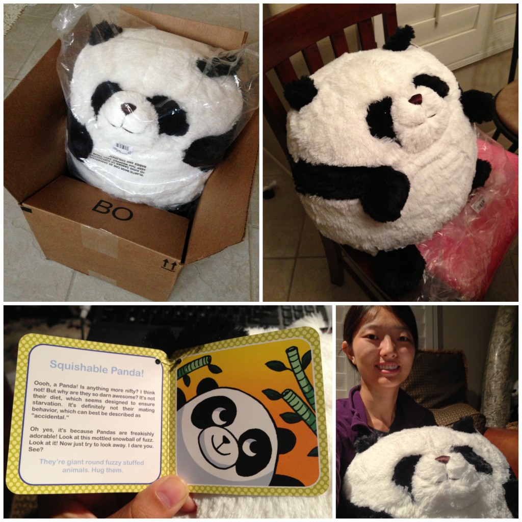 collage of squishable panda ball
