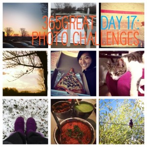 365great challenge day 17: photo challenges