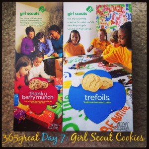 365great challenge day 7: girl scout cookies