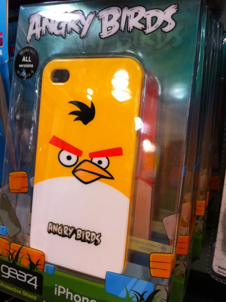yellow angry birds iphone case