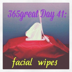 365great challenge day 41: facial wipes