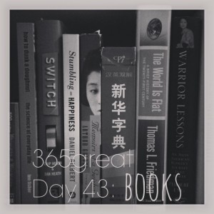 365great challenge day 43: books