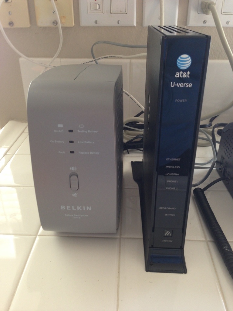 at&t router backup battery