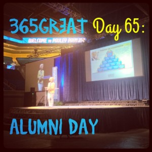 365great challenge day 65: alumni day