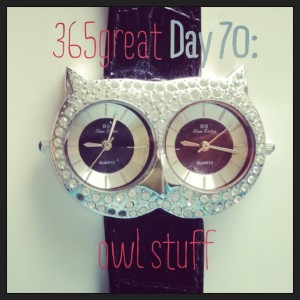 365great challenge day 70: owl stuff