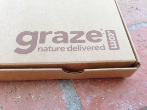 corner of graze box with logo