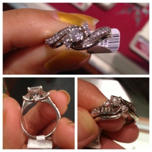 collage of engagement ring designs from various jewelers