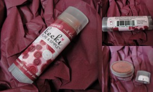 collage of keeki lip shimmer balm in ooh lala included in the november 2012 yuzen box