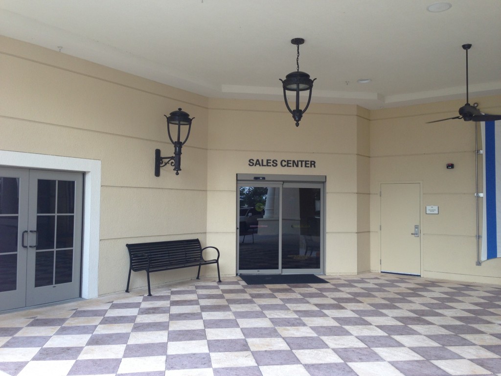 parc soleil hilton grand vacations sales center entrance doorway