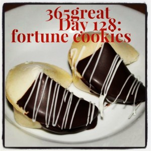 365great challenge day 128: fortune cookies