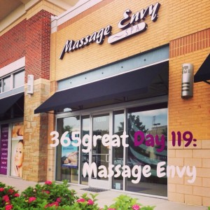 365great challenge day 119: massage envy