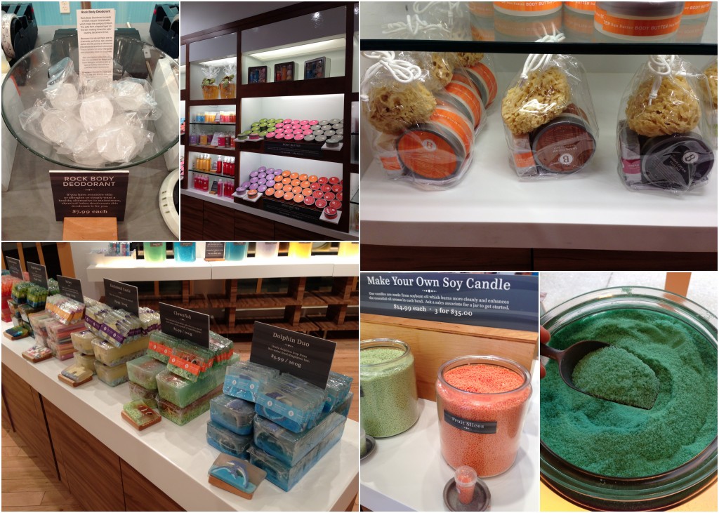 collage of basin store products