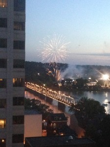 4th of july fireworks over metro bank park stadium