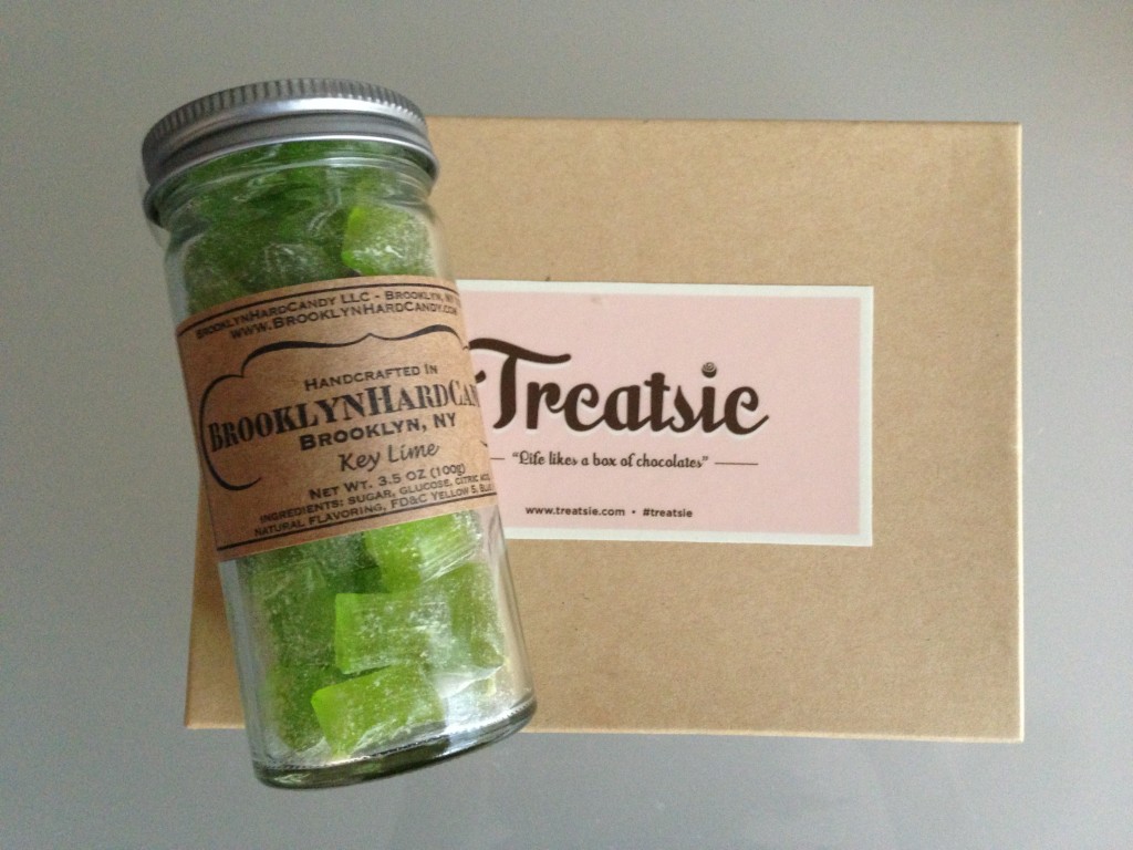 treatsie july box with brooklyn hard candy jar