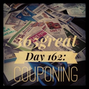 365great challenge day 162: couponing
