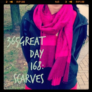365great challenge day 168: scarves